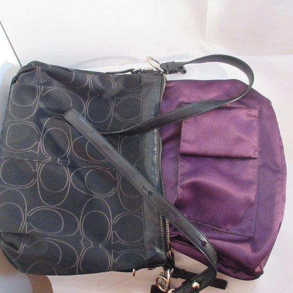 Coach Bags | Coach Black Crossbody | Color: Black/Purple N 01049-15760 - Picture 9 of 11